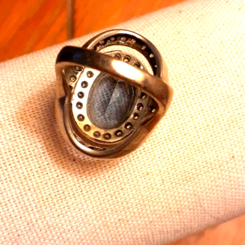 π Bold navy blue stone sterling .π - Picture 3 of 9